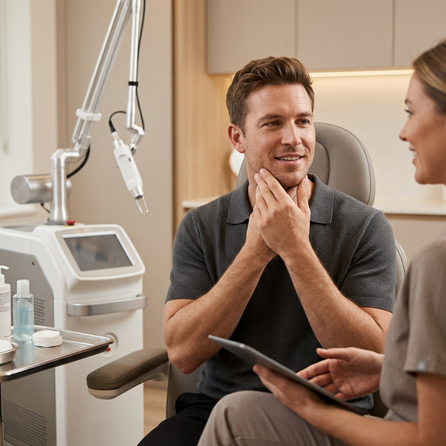 Épilation laser homme visage et corps en institut Beauty by Klo Antony