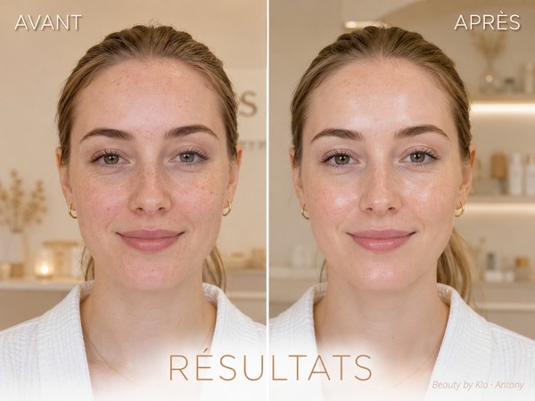 Résultat soin visage anti-âge Antony - fermeté et rides atténuées - Beauty by Klo